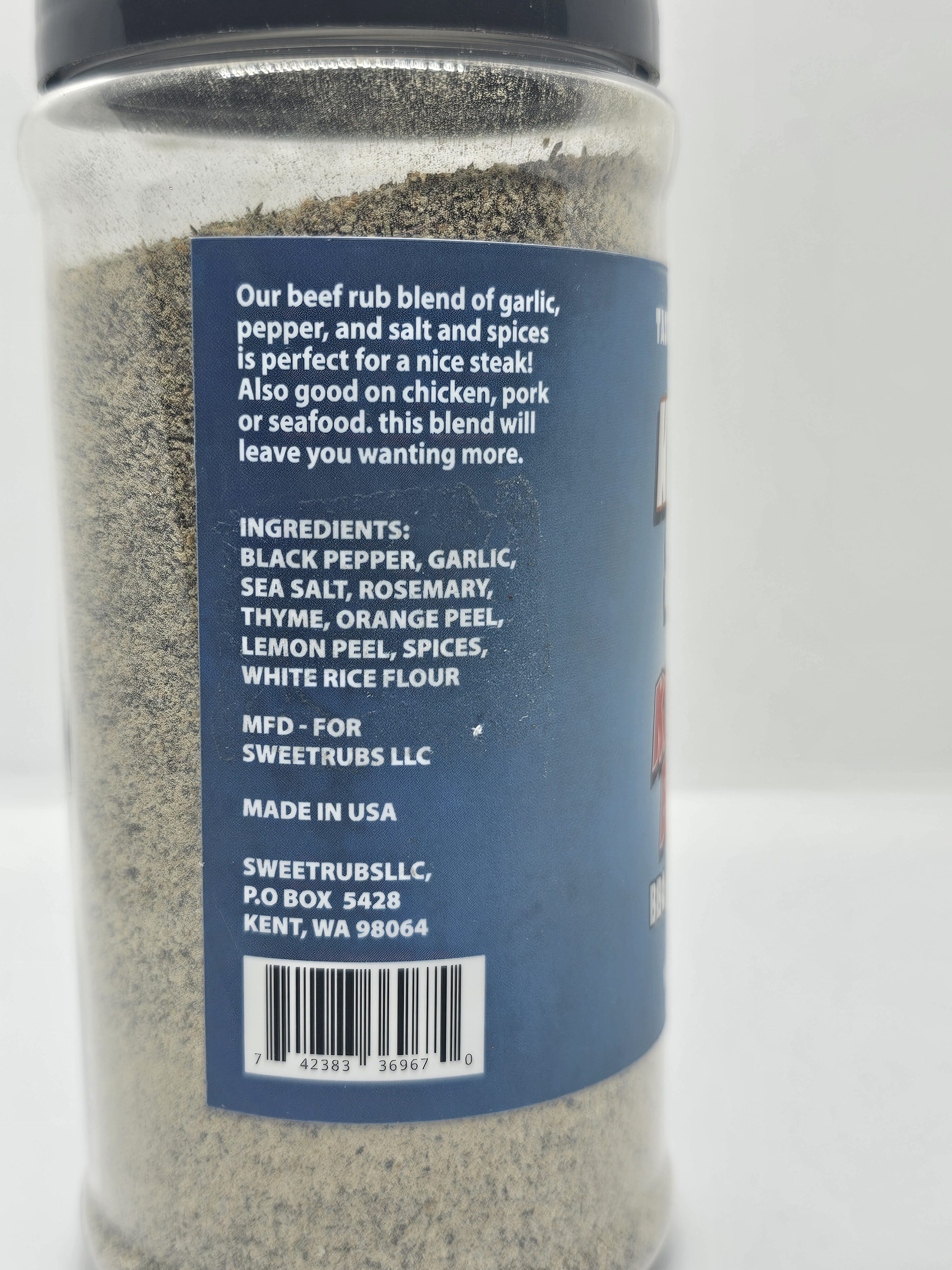 KILLER SWEET'S KICK ASS BEEF RUB AND SEASONING 10.0 OZ - Image 2